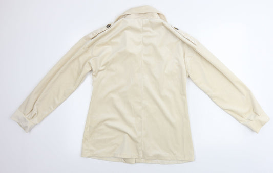 Boohoo Womens Beige Jacket Blazer Size 8