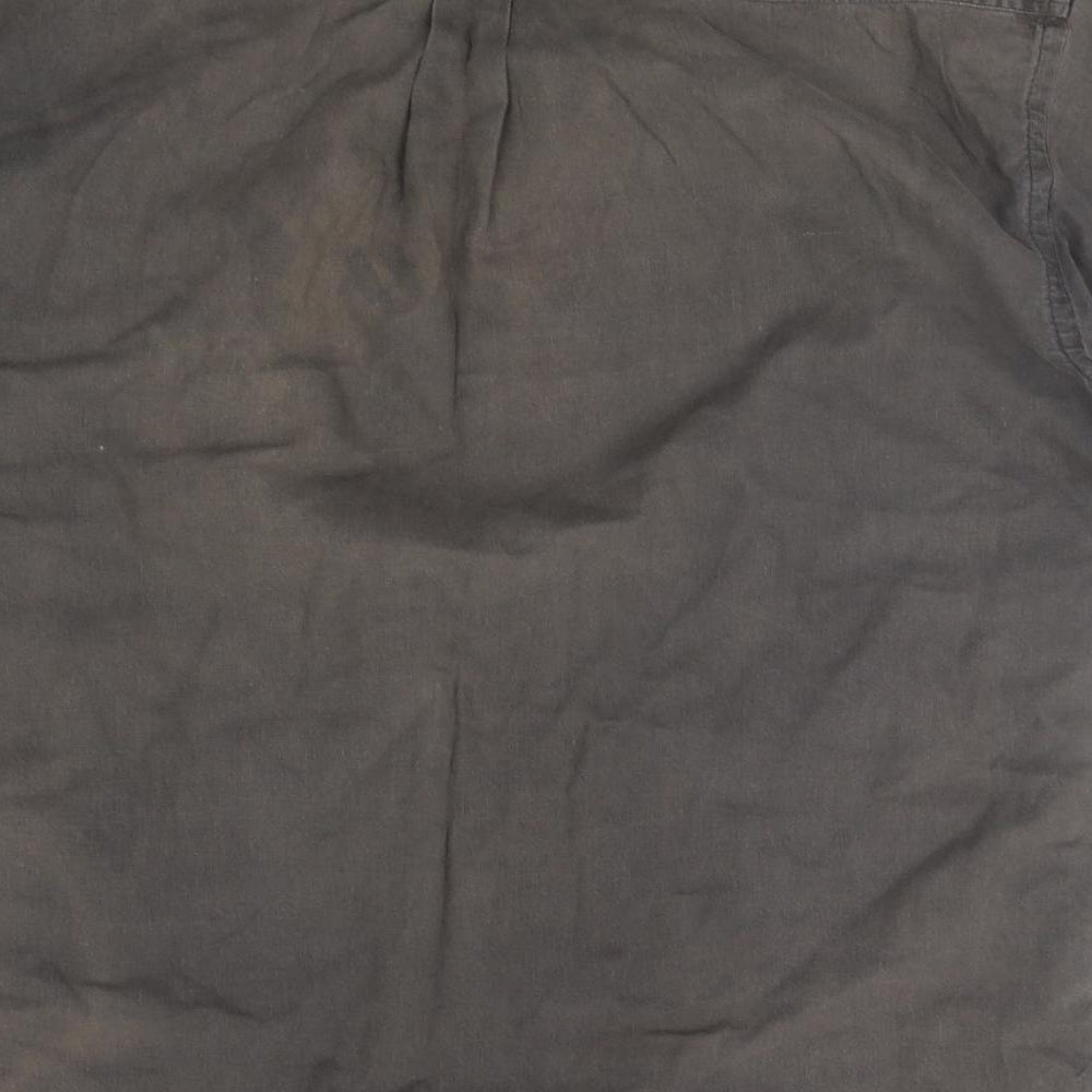 Preworn Mens Brown Button-Up Size S