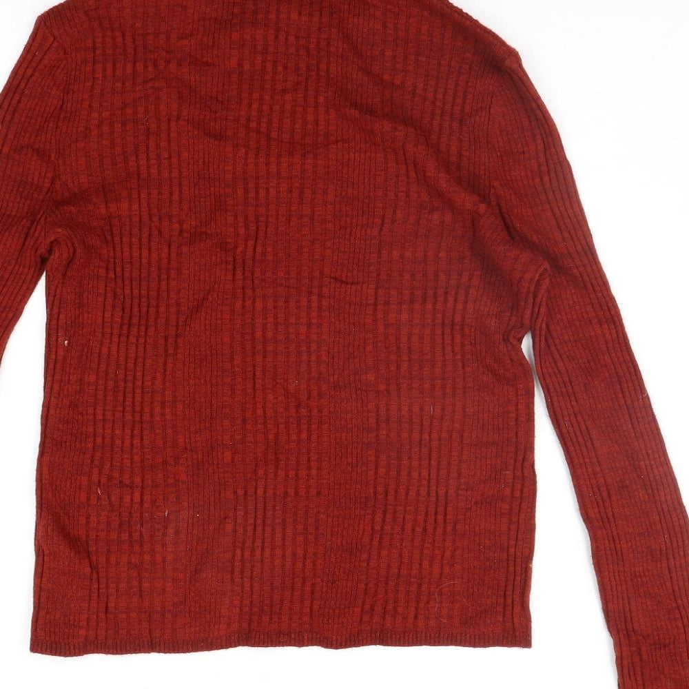 Topshop Womens Red Pullover Jumper Size 10