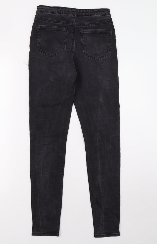 Primark Womens Black Denim Skinny Jeans Size 8 L30 in