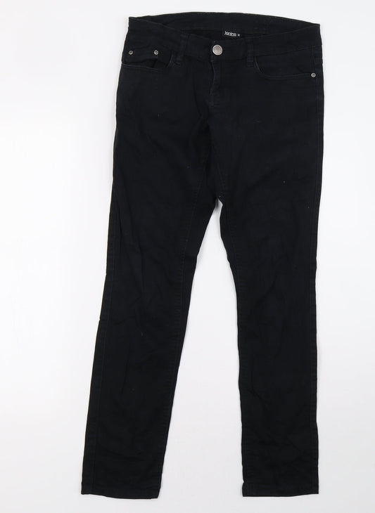 Janina Womens Black Trousers Size 12 L31 in