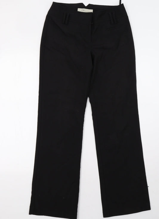 evie Womens Black Trousers Size 8 L32 in