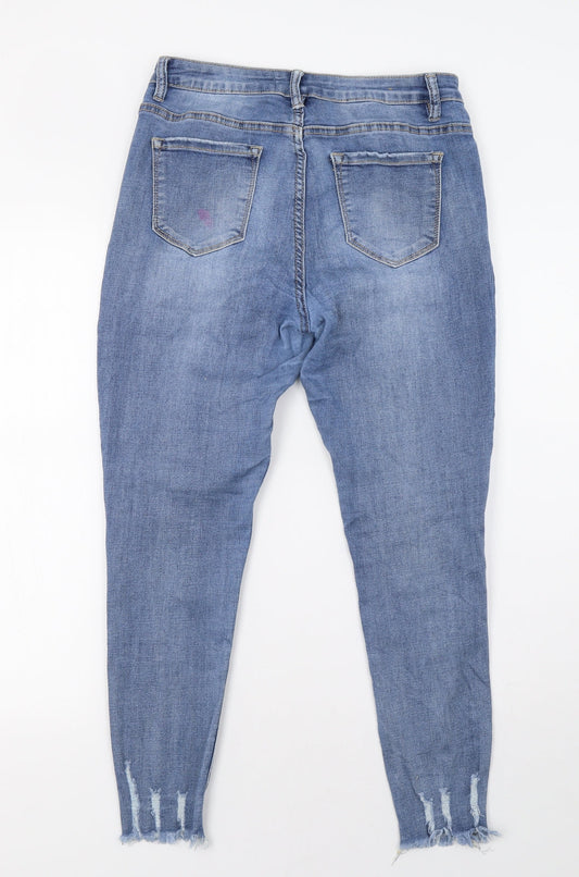 vs miss Womens Blue Denim Skinny Jeans Size 12 L28 in