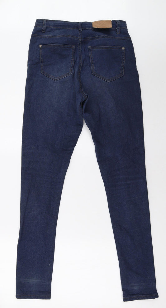 mapp Womens Blue Denim Straight Jeans Size 10 L32 in