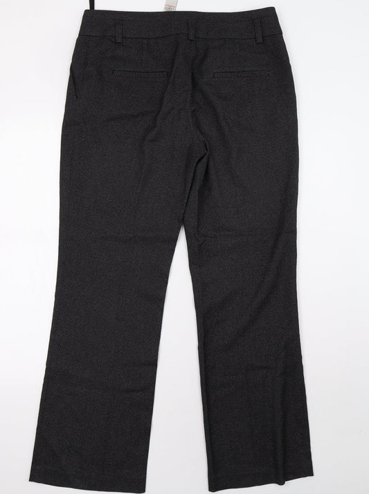 NEXT Womens Black Trousers Size 12 L32 in