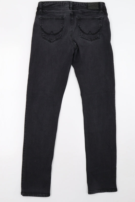 priamrk Womens Black Denim Straight Jeans Size 26 L32 in