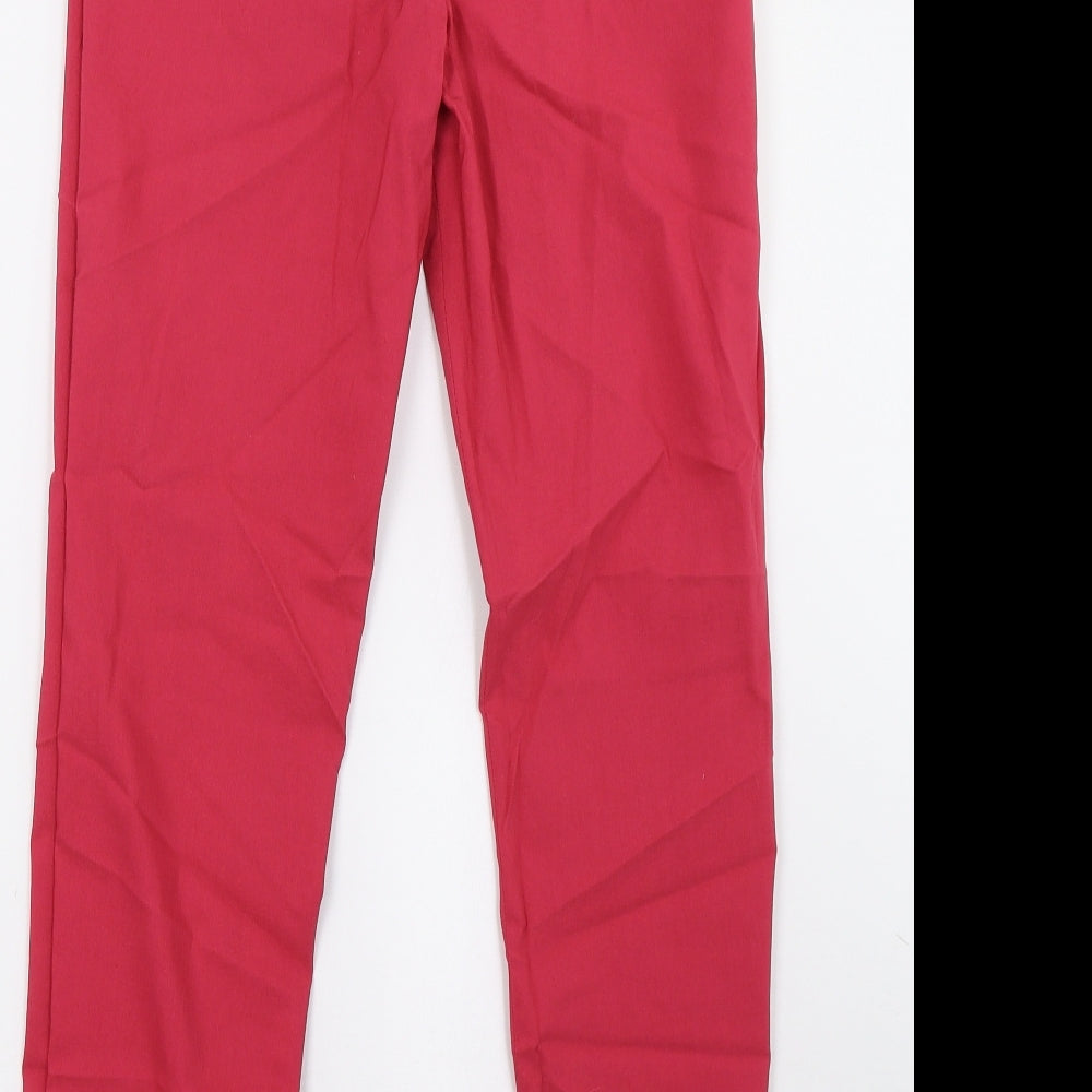 Preworn Womens Pink Trousers Size 8 L30 in