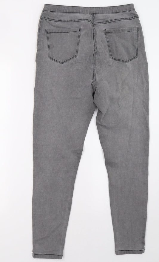 priamrk Womens Grey Denim Skinny Jeans Size 12 L30 in