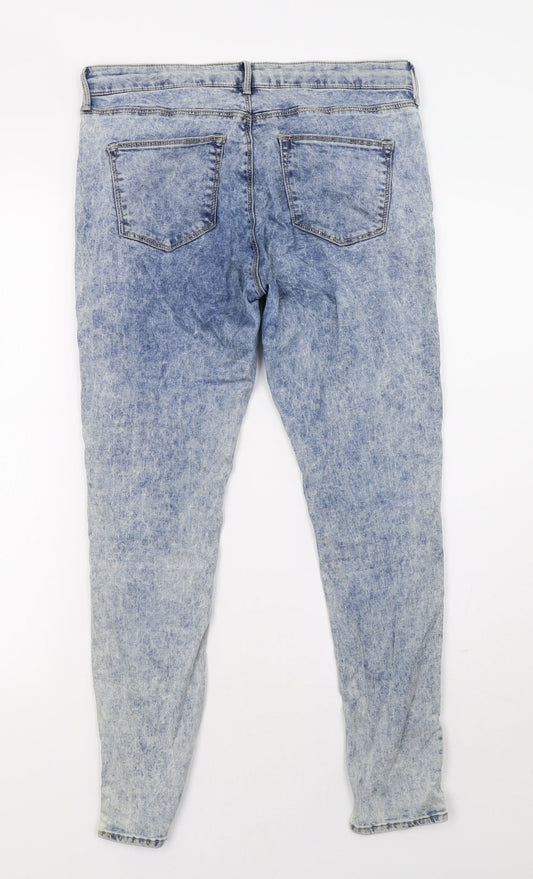 topshoo Womens Beige Denim Skinny Jeans Size 30 L28 in
