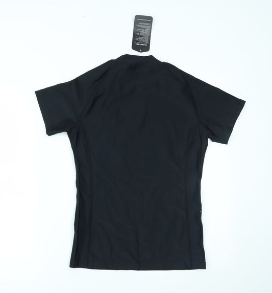 sabolay Womens Black Basic T-Shirt Size L