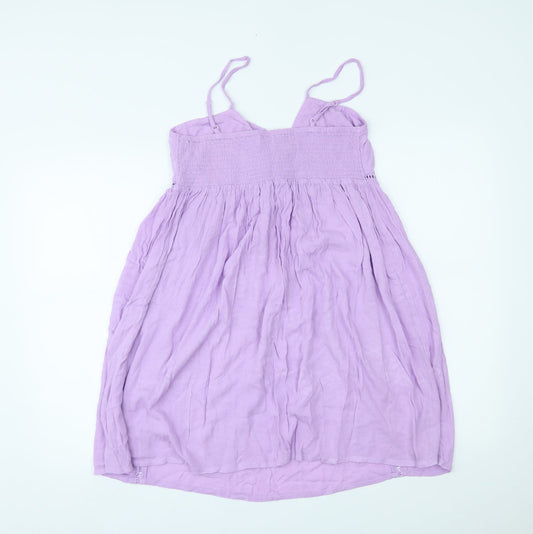 Accessorize Womens Purple Fit & Flare Size S