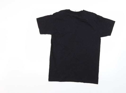 Fruit of the Loom Mens Black T-Shirt Size S