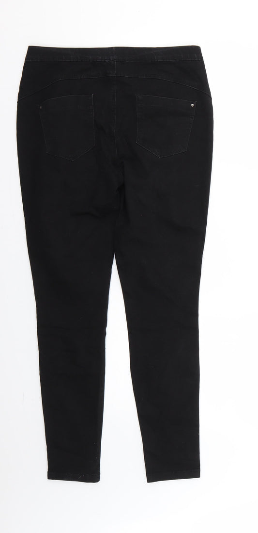 Denim & Co. Womens Black Jegging Jeans Size 10 L25 in