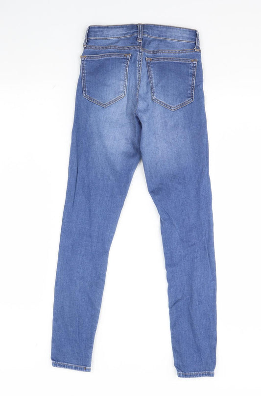 Topshop Womens Blue Denim Jegging Jeans Size 24 in L26 in