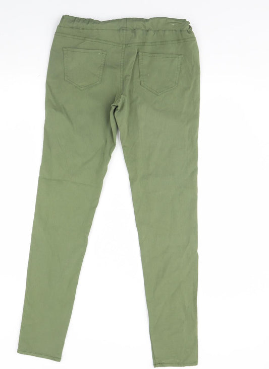 tru Womens Green Denim Skinny Jeans Size 10 L30 in