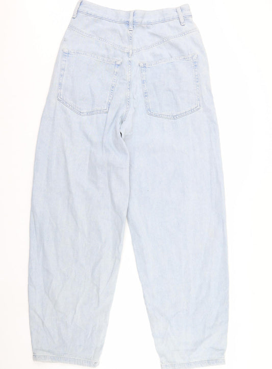 Topshop Womens Blue Denim Straight Jeans Size 28 L32 in