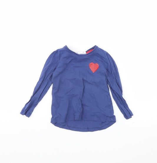 Mini Club Girls Blue Basic T-Shirt Size 9-12 Months