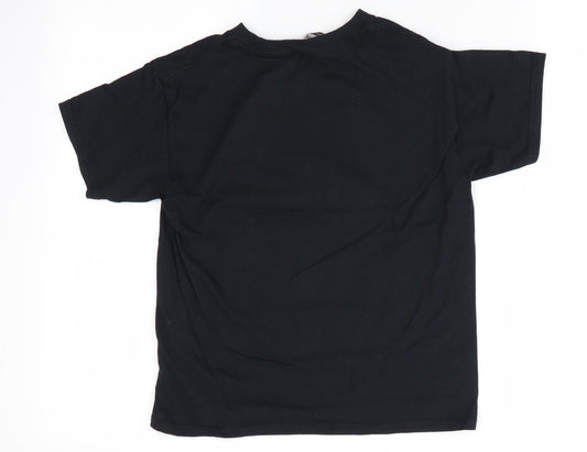 Gildan Boys Black Basic T-Shirt Size S - Cobra Mai