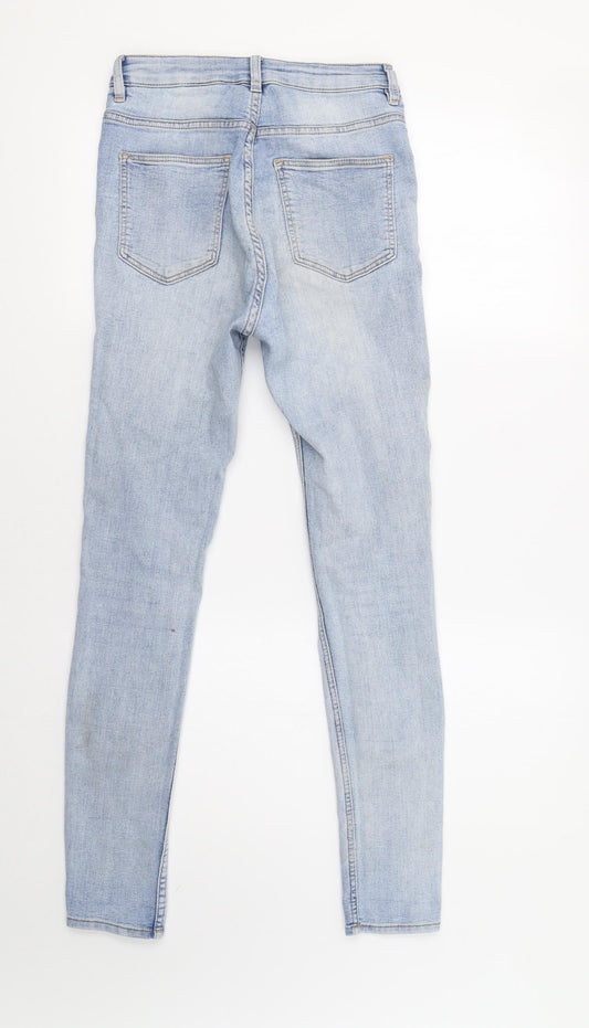 H&M Womens Blue Skinny Jeans Size 8 L30 in
