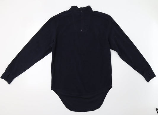 Preworn Womens Blue Henley Hoodie Size M
