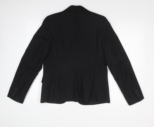 MARI PHILIPPE Womens Black Jacket Suit Jacket Size 40
