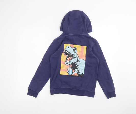Nutmeg Boys Blue Pullover Hoodie Size 8-9 Years