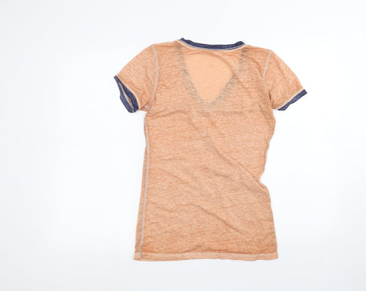 Preworn Womens Brown Basic T-Shirt Size M