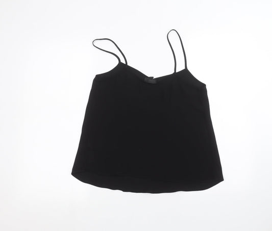 Topshop Womens Black Basic Blouse Size 10