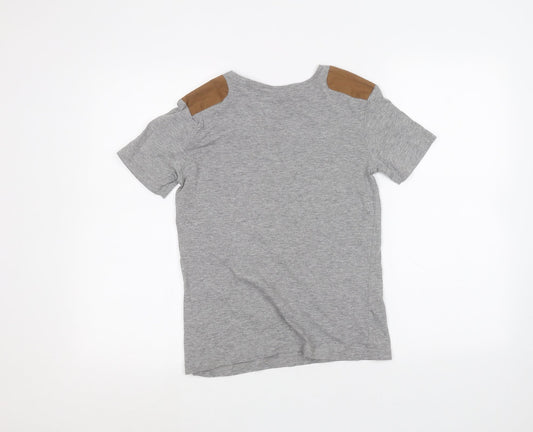 River Island Boys Grey Basic T-Shirt Size 9-10 Years