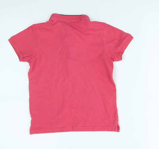 Matalan Boys Pink Basic Polo Size 7 Years