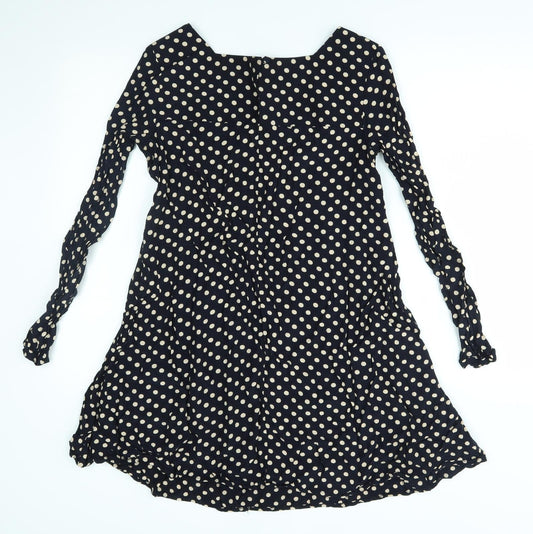 NEXT Womens Blue Polka Dot A-Line Size 12