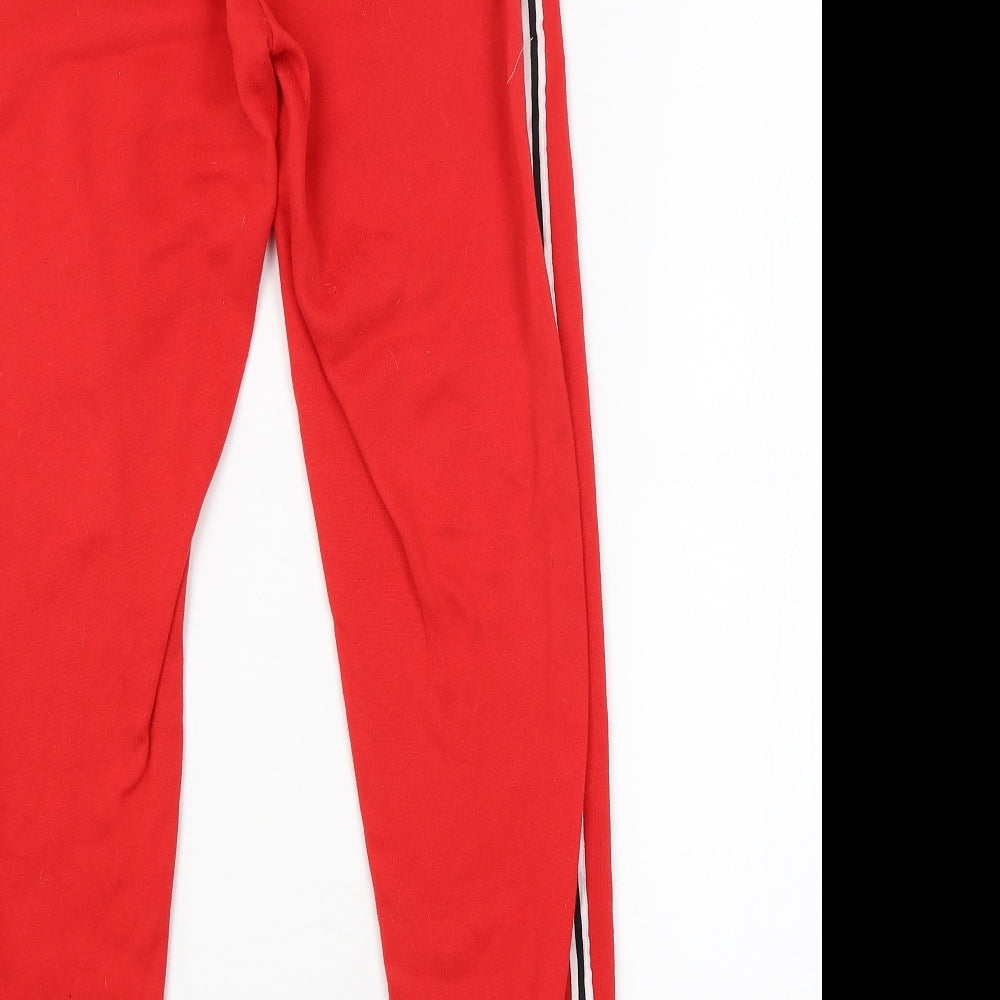 Preworn Womens Red Sweatpants Trousers Size M L28 in