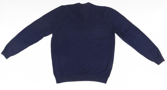 Marks and Spencer Mens Blue Pullover Jumper Size L