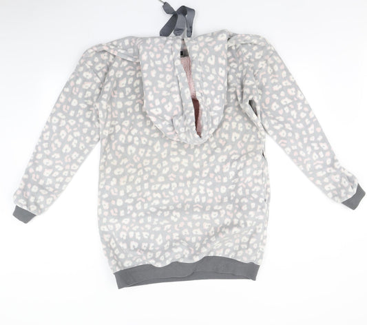 ESMARA Womens Grey Animal Print Pyjama Top Size 12