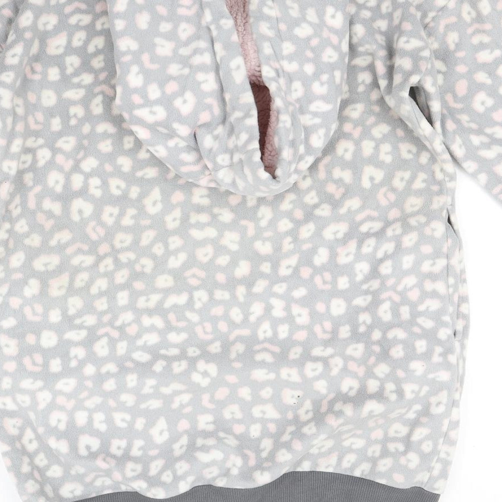 ESMARA Womens Grey Animal Print Pyjama Top Size 12