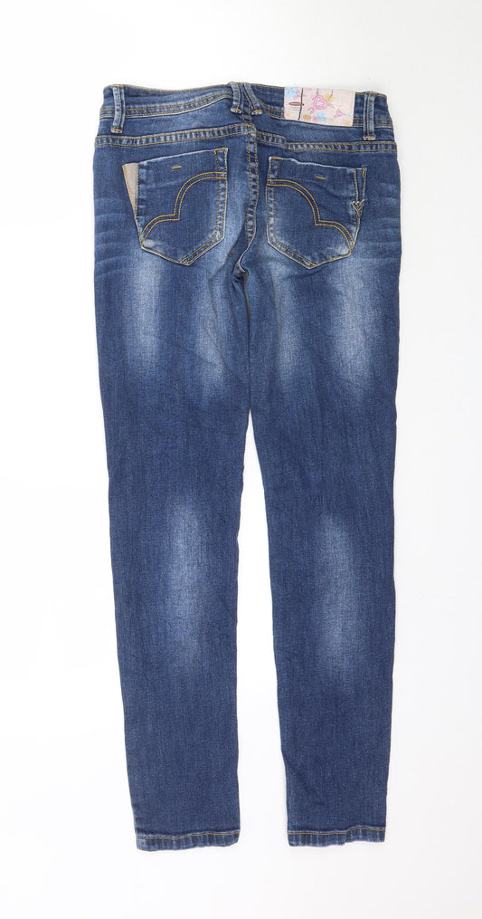 Bonavita Womens Blue Denim Skinny Jeans Size 28 in L29 in