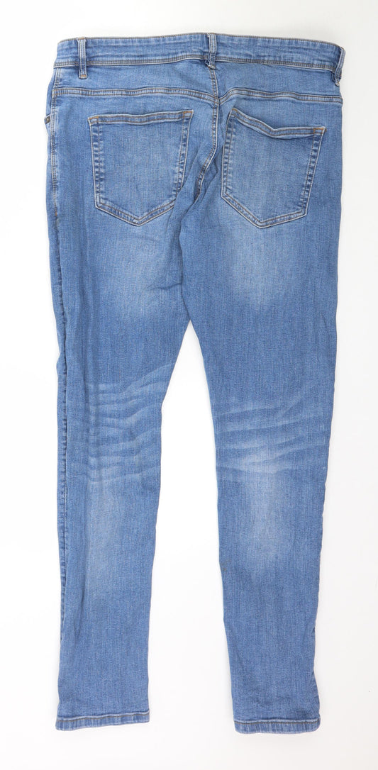 Matalan Womens Blue Denim Skinny Jeans Size 36 in L31 in