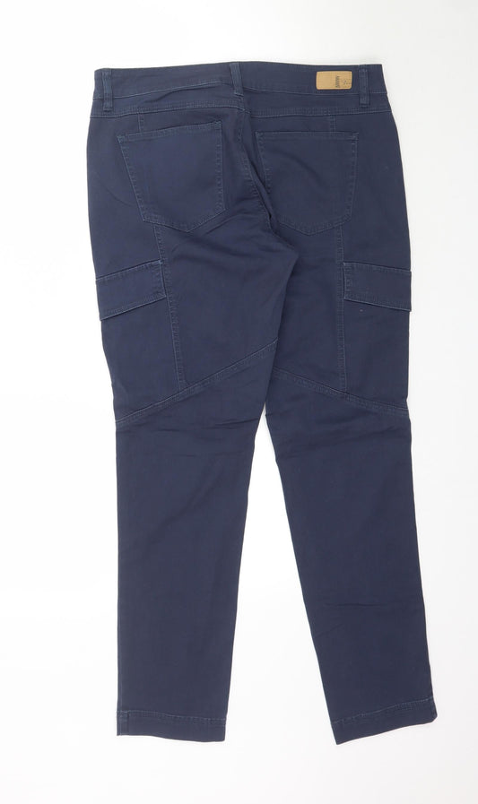 Supplies Womens Blue Trousers Size 10 L30 in