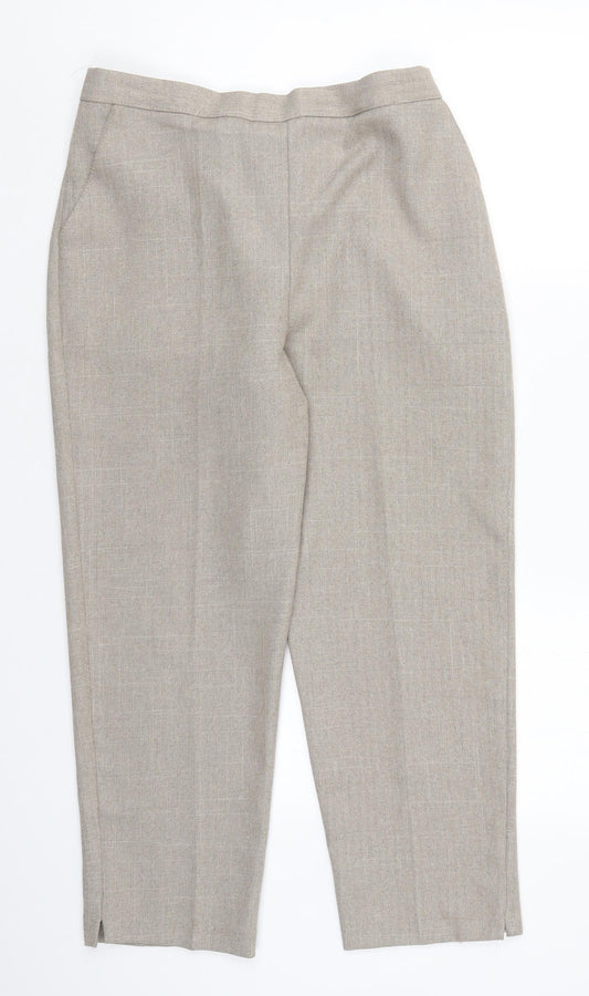 Autonomy Womens Beige Trousers Size 14 L24.5 in