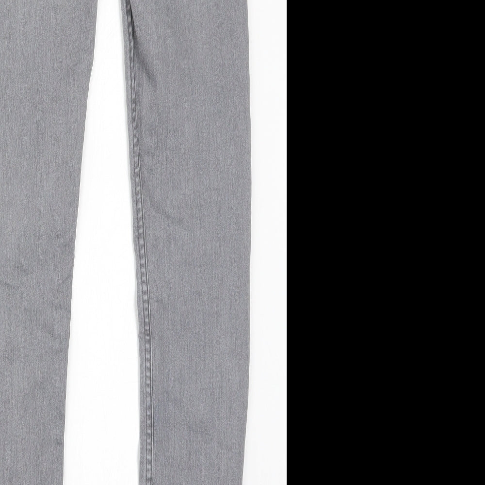 Preworn Mens Grey Denim Skinny Jeans Size 24 in L28 in