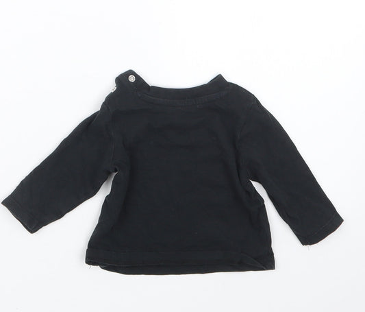 Nutmeg Boys Black Basic T-Shirt Size 0-3 Months