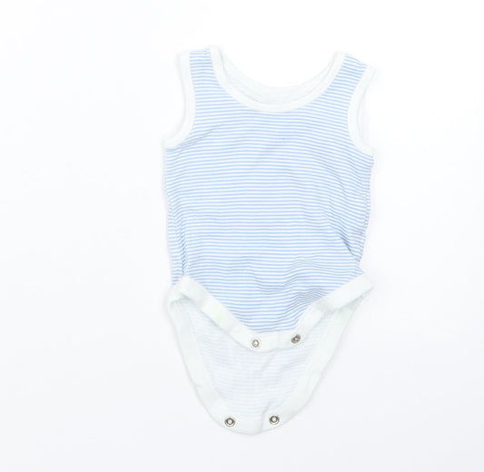 Nutmeg Boys Blue Striped Babygrow One-Piece Size Newborn