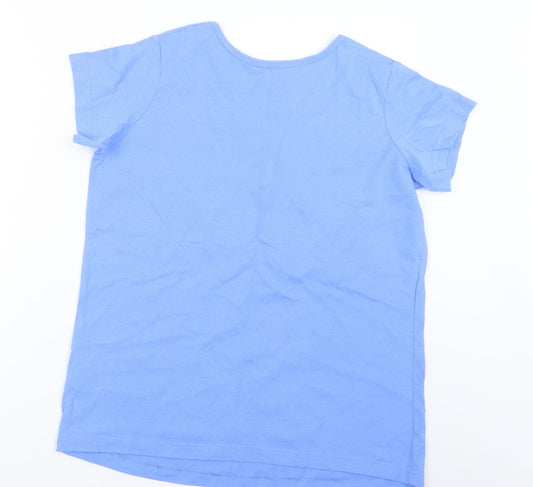 Naturally Close Womens Blue Geometric Top Pyjama Top Size 12