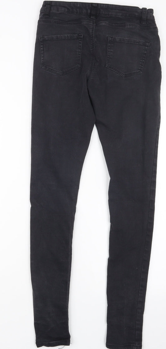 Denim Co. Womens Black Denim Straight Jeans Size 12 L30.5 in