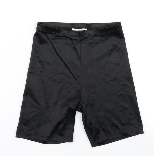 Topshop Womens Black Biker Shorts Size 6