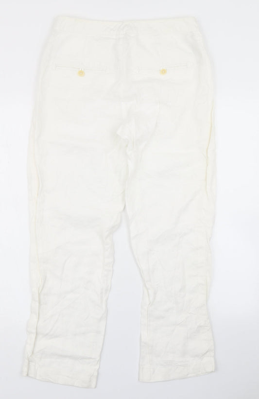 Inwear Womens White Cargo Trousers Size 8 L27 in