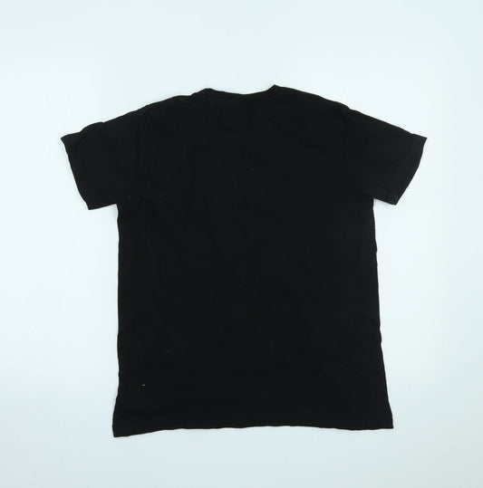 Club Mens Black T-Shirt Size S