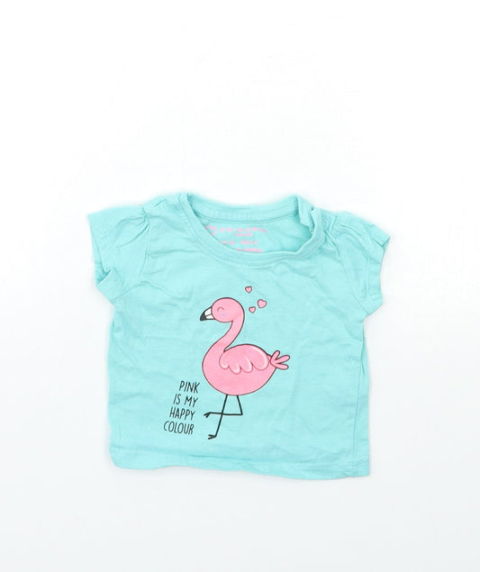 Primark Baby Blue Pullover T-Shirt Size 0-3 Months
