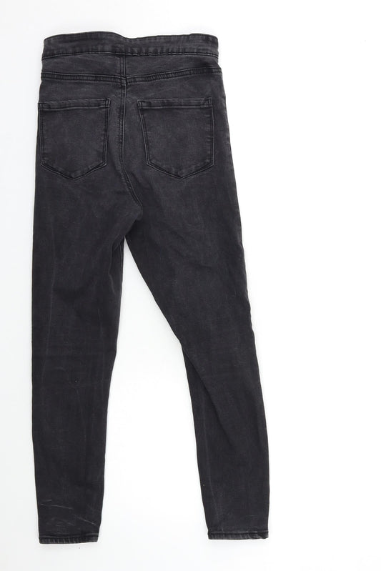 Denim & Co. Womens Black Denim Skinny Jeans Size 8 L23 in