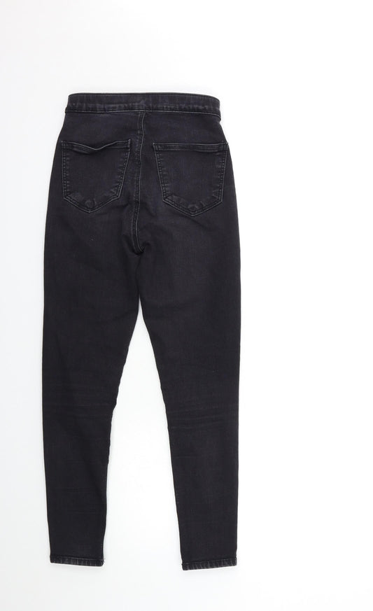 Topshop Womens Black Denim Skinny Jeans Size 28 in L30 in
